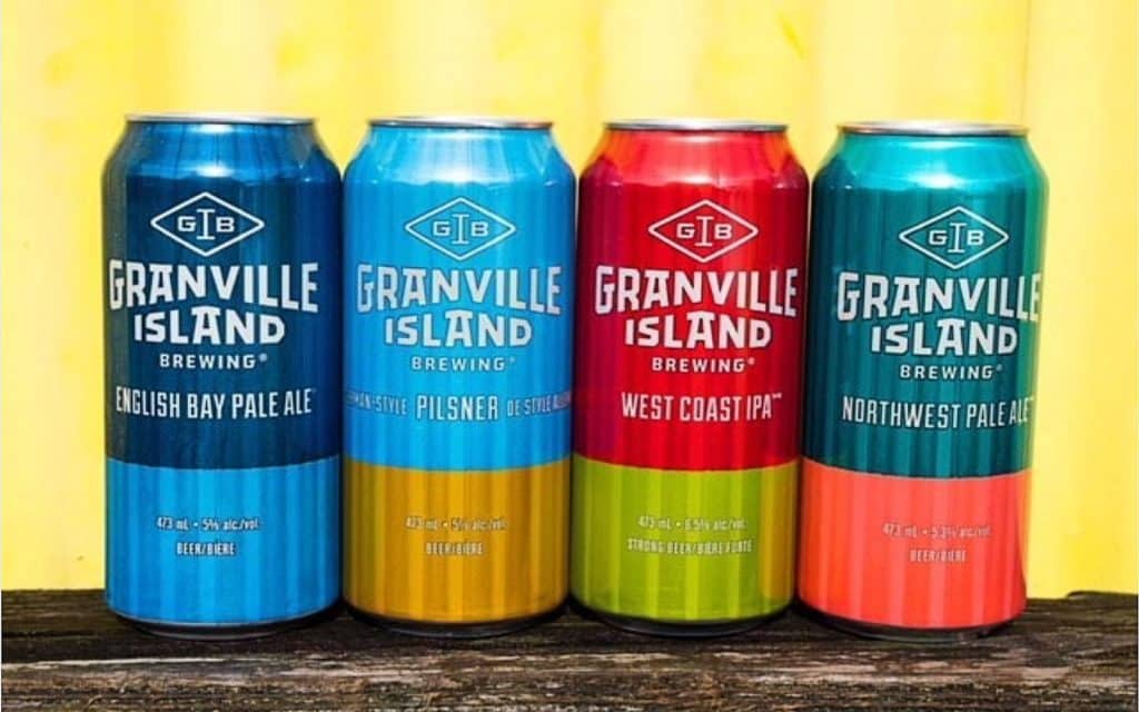 4 Tall cans from Granville Island Brewing