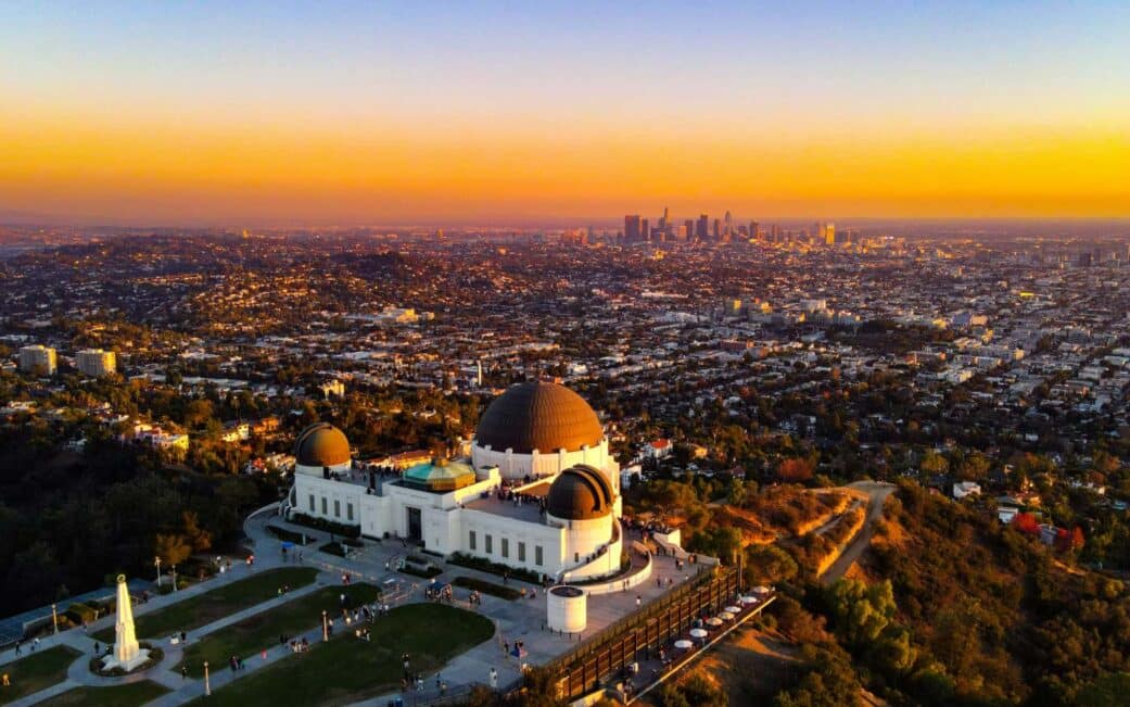 A panoramic view of LA from the Griffith Observatory.