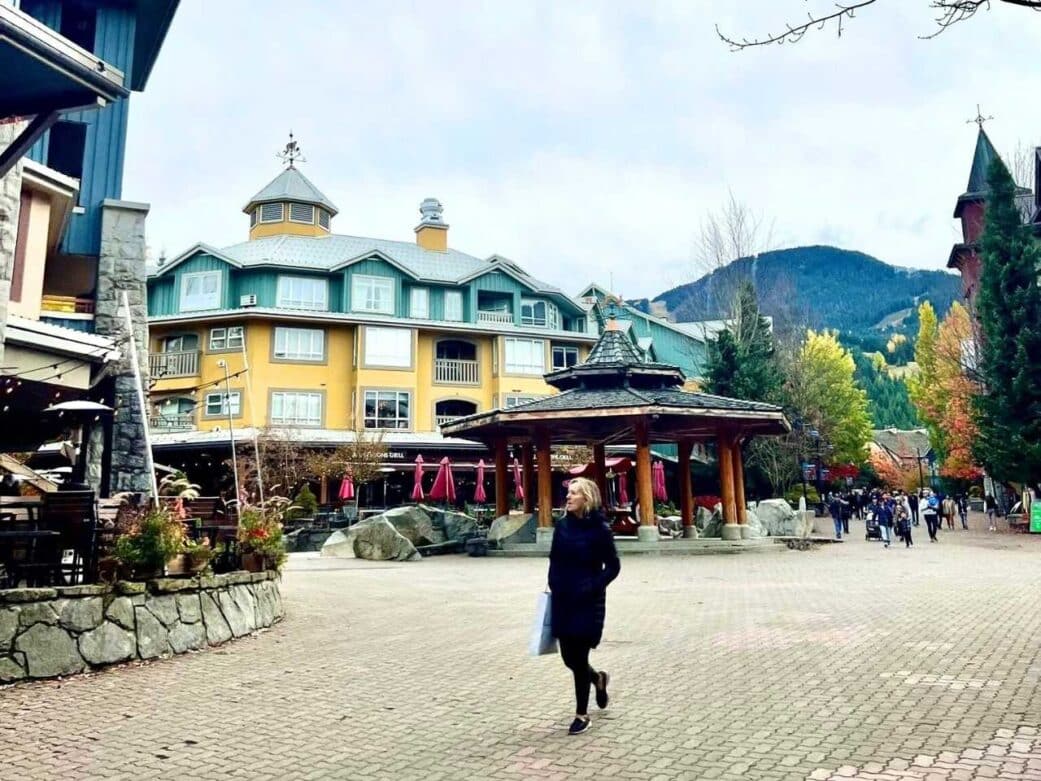 whistler village perfec shopping stop from a vancouver to whistler road trip