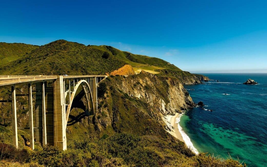 A snapshot of Bixby Bridge on the Pacific Coast Highway on a road trip to California from Vancouver.