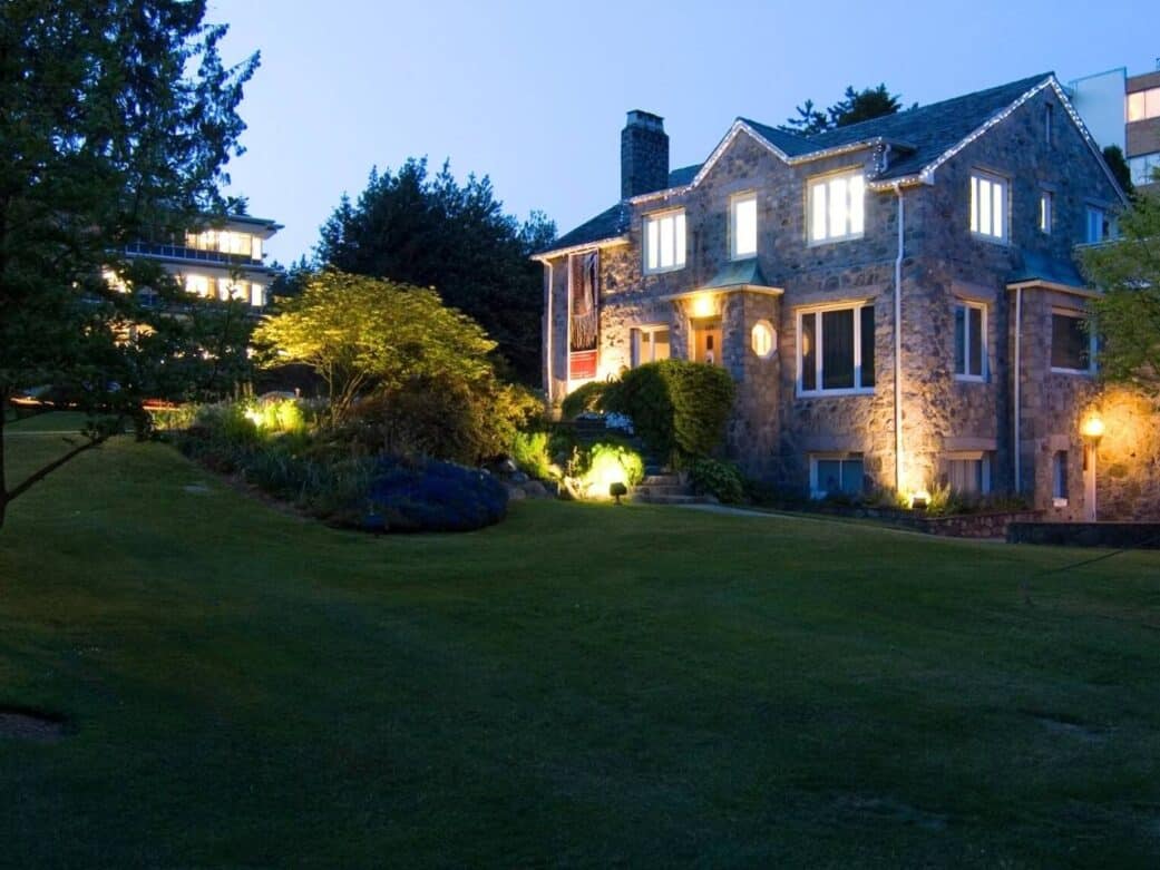exterior of west vancouver art museum during a clear evening